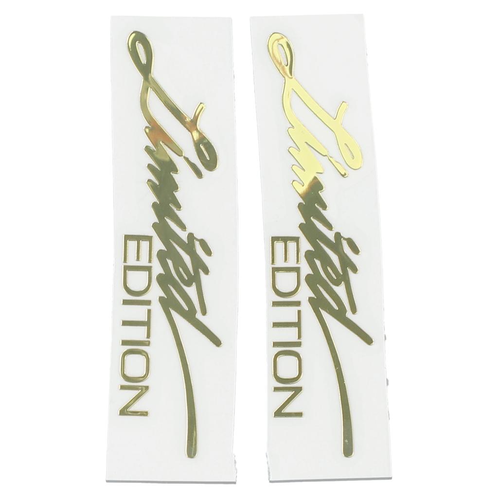 2pcs Car Sticker 3D Gold Body Emblem Badge Metal Sticker Decal Car Accessories Motorcycle Decals Limited Edition Logo Sticker