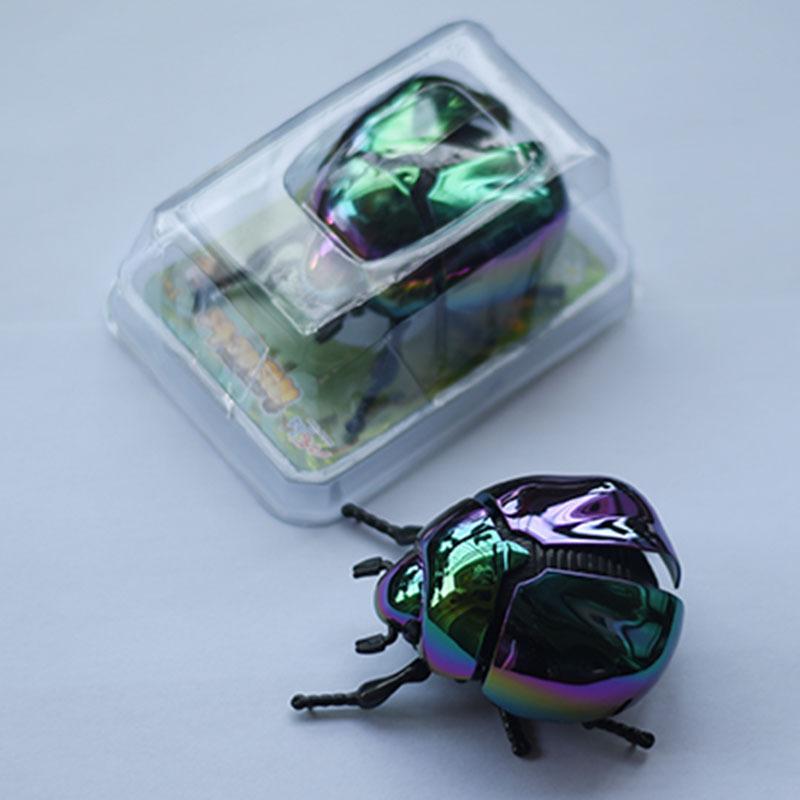 1 Pezzo Scarabeo Giocattolo Animale di Plastica per Bambini Scarabeo a Molla Giocattoli Bionici Giocattolo Scherzoso Creativo Modello di Insetto Animato