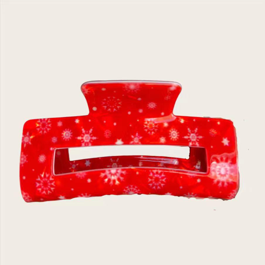 Weihnachts-Haarklammer: Weihnachtsmann, Lebkuchenmann, Schneemann, Rentier - Festliches Haaraccessoire