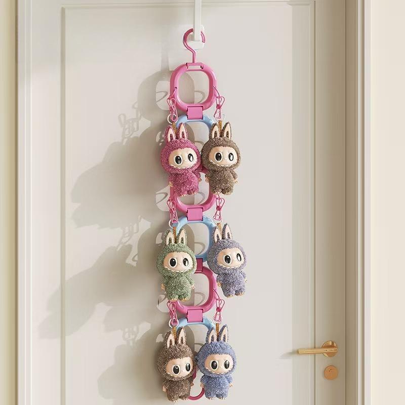 Pendant Storage Display Shelf Doll Wall for Doll Practical Plush Door Behind Clip Wardrobe Wall Hanging Storage Bag
