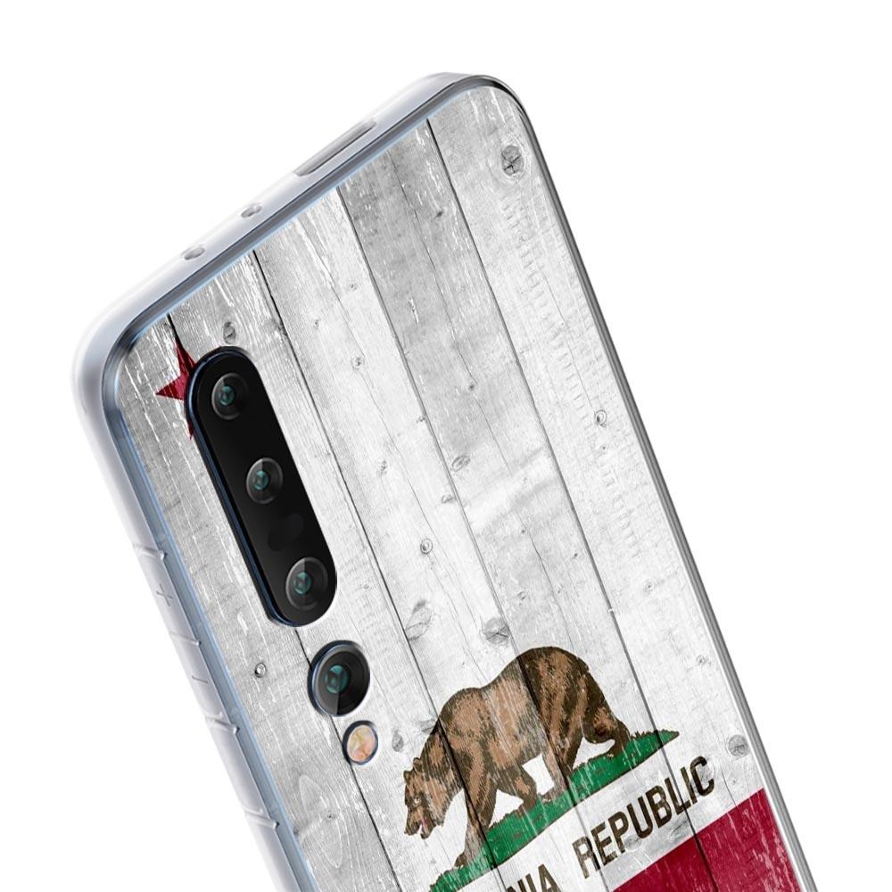 Phone Case For Xiaomi Mi Poco X7 X6 X5 NFC X3 Pro 17 15T 15 14T 14 13T 11 12 13 Lite Clear TPU Cover New California flag