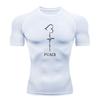 Men's Quick Dry Compression Athletic T-Shirt, Heart Lifeline
