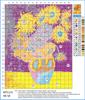 11 with Meecaa sunflower embroidery accessories included x 58 Cross-stitch kit, count, stamp, kit, (48 cm) (sunflower)