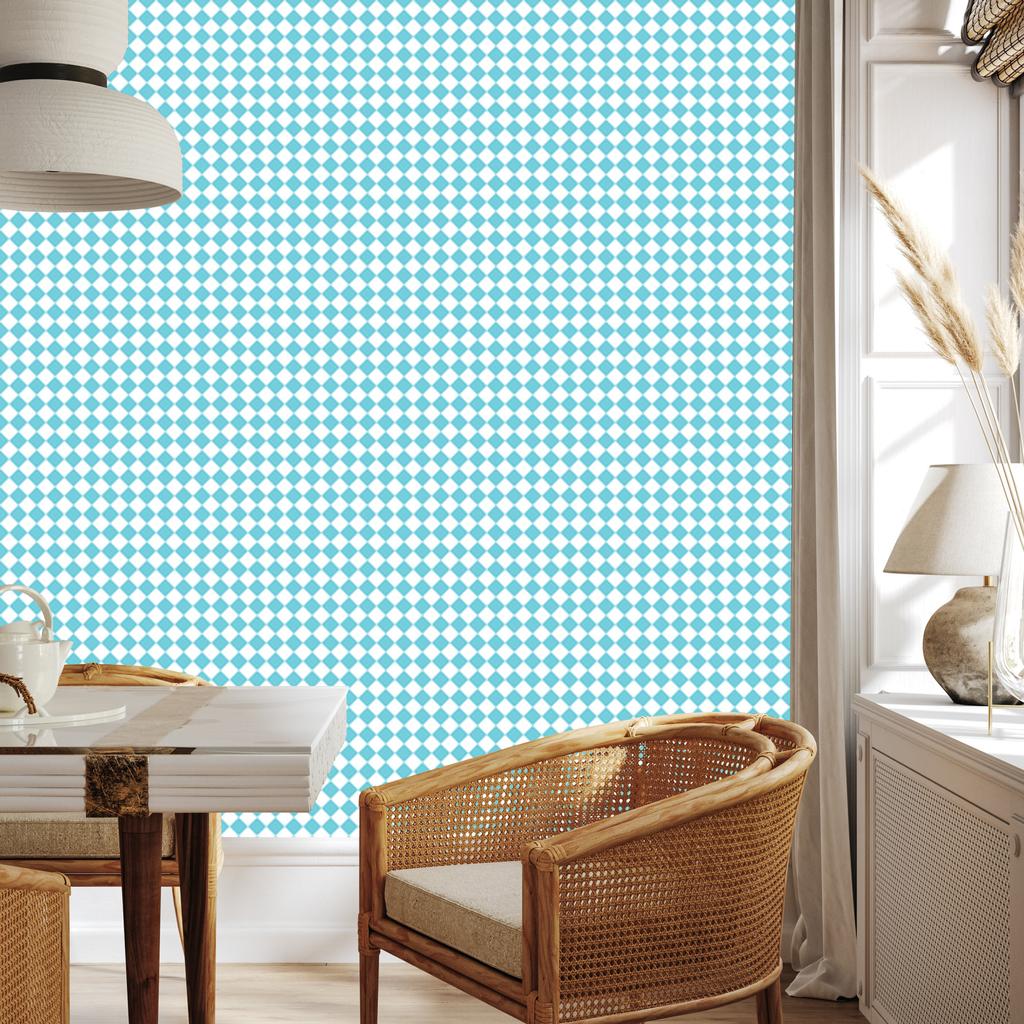 Geometric rhombus celadon wallpaper for living room and bedroom 50x1000