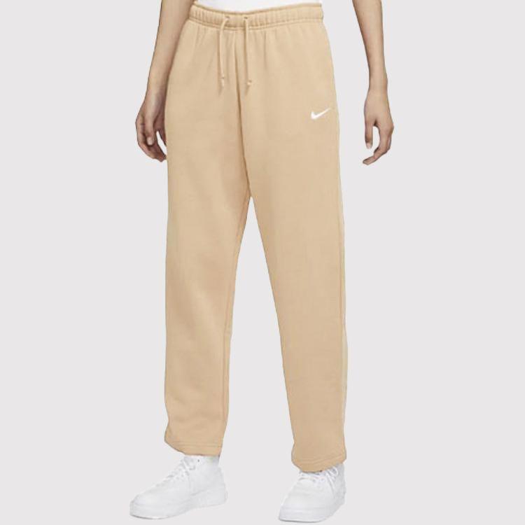 Nike Sportswear Collection Essential Fleece Warm Casual Loose Sweatpants Women Bottoms Light-Orange DO7574-200