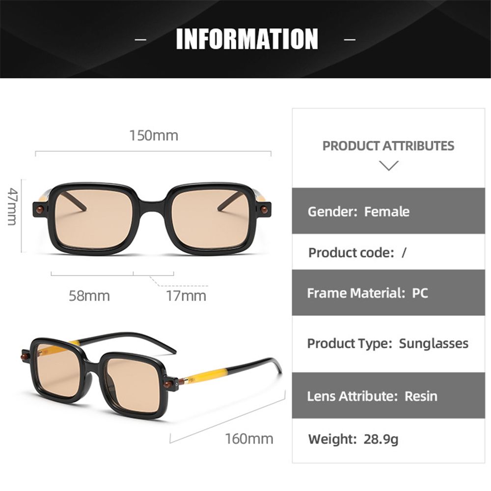 New Eyeglasses Square Punk Men'S Shades Sunglasses For Women Sun Glasses