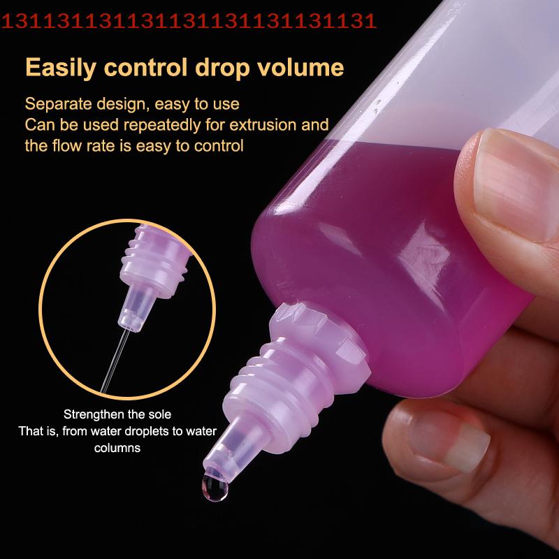 5Pcs 3/5/10/15/20/30/50/100ml Empty Plastic Dropper Bottle Paint Beauty Oil Ink Squeezable Refillable Bottle Cosmetics Storage