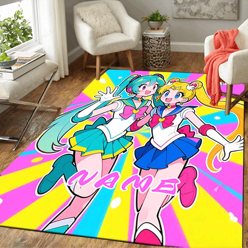 Custom 1Pc Sailor Moon Friendship Rug Office Carpet Indoor Outdoor Entrance Doormat Nonslip Soft And Comfortable Living Room D2915247