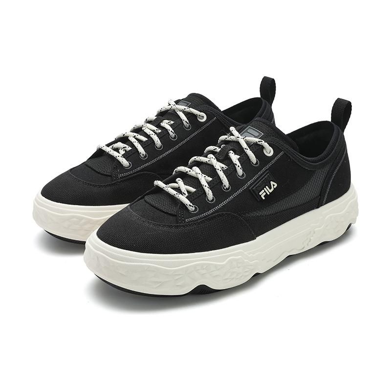 FILA Men's ROCK Canvas Platform Shoes Black F12M421301FBK