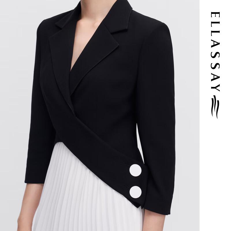 ELLASSAY Women's Color Block Midi Suit Dress