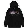 Cross-border Trapstar Alphabet Casual Street Youth Cotton Red and Black Printed Fleece Sweatshirt Sweatpants