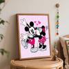 Disney Mickey and Minnie Mouse Digital Oil Painting Art Kit Hand Painted Home Decor