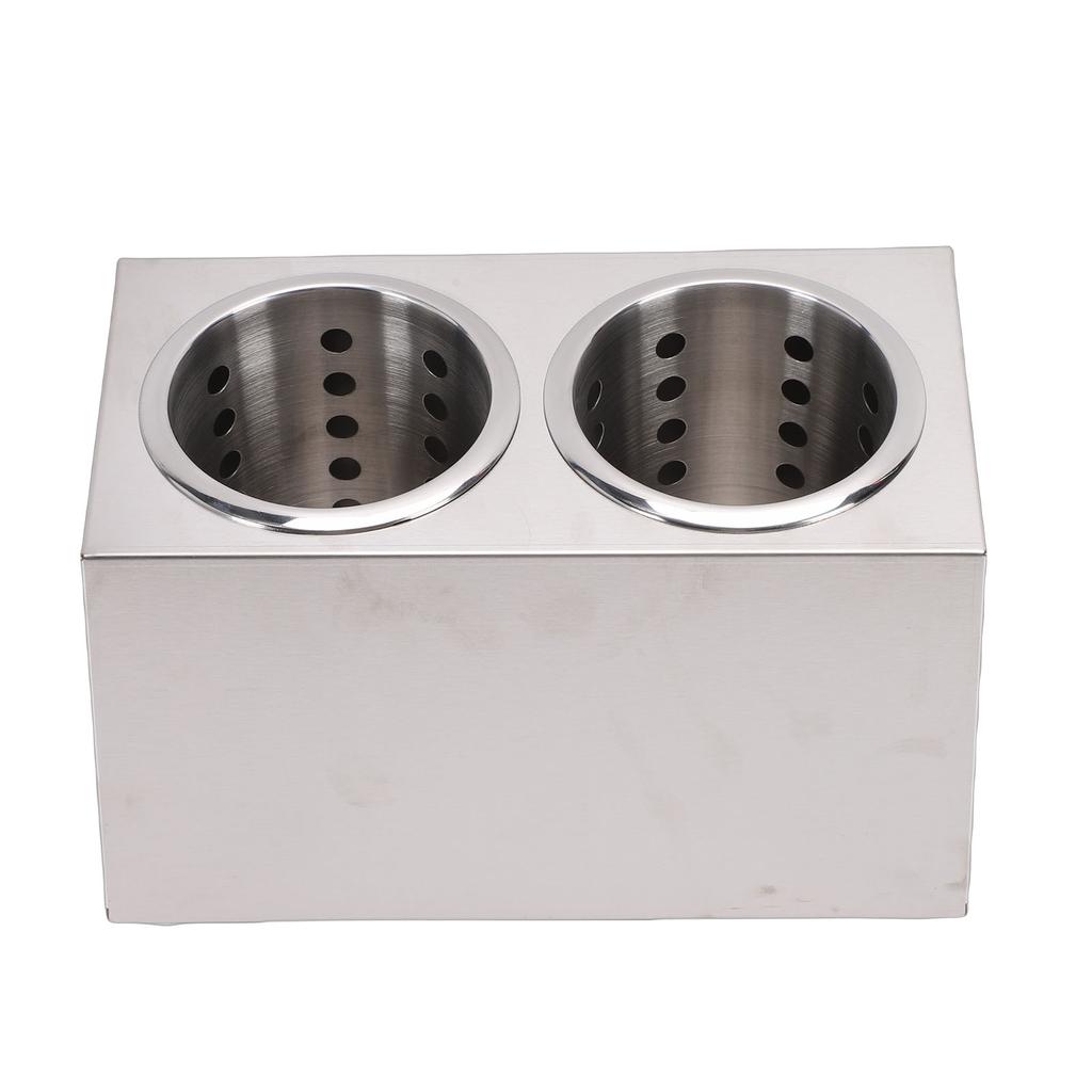 Countertop Silverware Holder Stainless Steel Countertop Utensils Organizer for Forks Spoons Chopsticks
