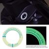 Qiilu Premium Quality Ignition Switch Decoration Ring, Car Motorcycle Luminous Ignition Switch Keychain Circle Cover Trim Universal (Green Light Blue)