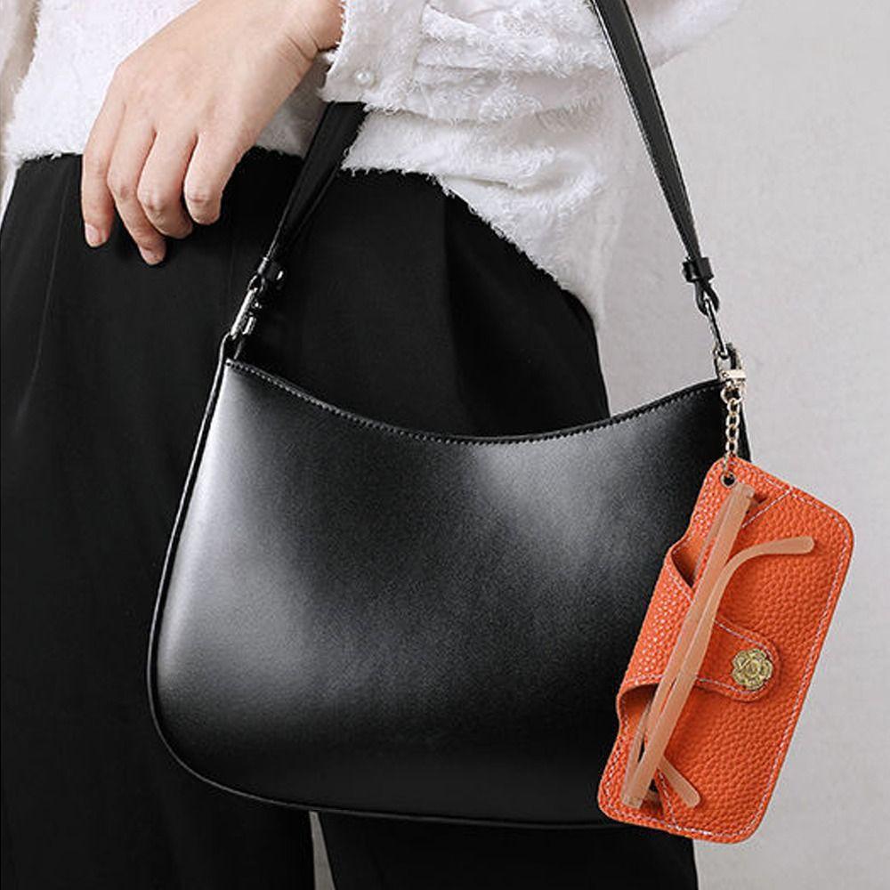Retro Anti Pressure PU Leather Sunglasses Storage Bag Protective Sleeve Spectacle Case Glasses Case