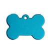 Cheap Multicolor Aluminum Dog Collar Tags Custom Logo Bone Shape Features Lights Solid Pattern Material