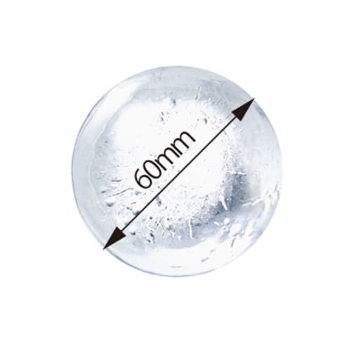 Like-it Ice Cube Tray, My Round Ice, Approx. 7.5cm x 7.5cm High, Black, Made in Japan, STK-06, Approx. 6cm Diameter, Over 2 Million Sold, Popular Roun