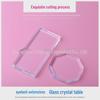 Crystal Eyelash Grafting Glue Table - Octagonal Rectangular Glass Stand