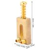6 Pcs Electric Guitar Bridge Pin Brass Golden Color Guitar Accessory with Hex Wrench Kit