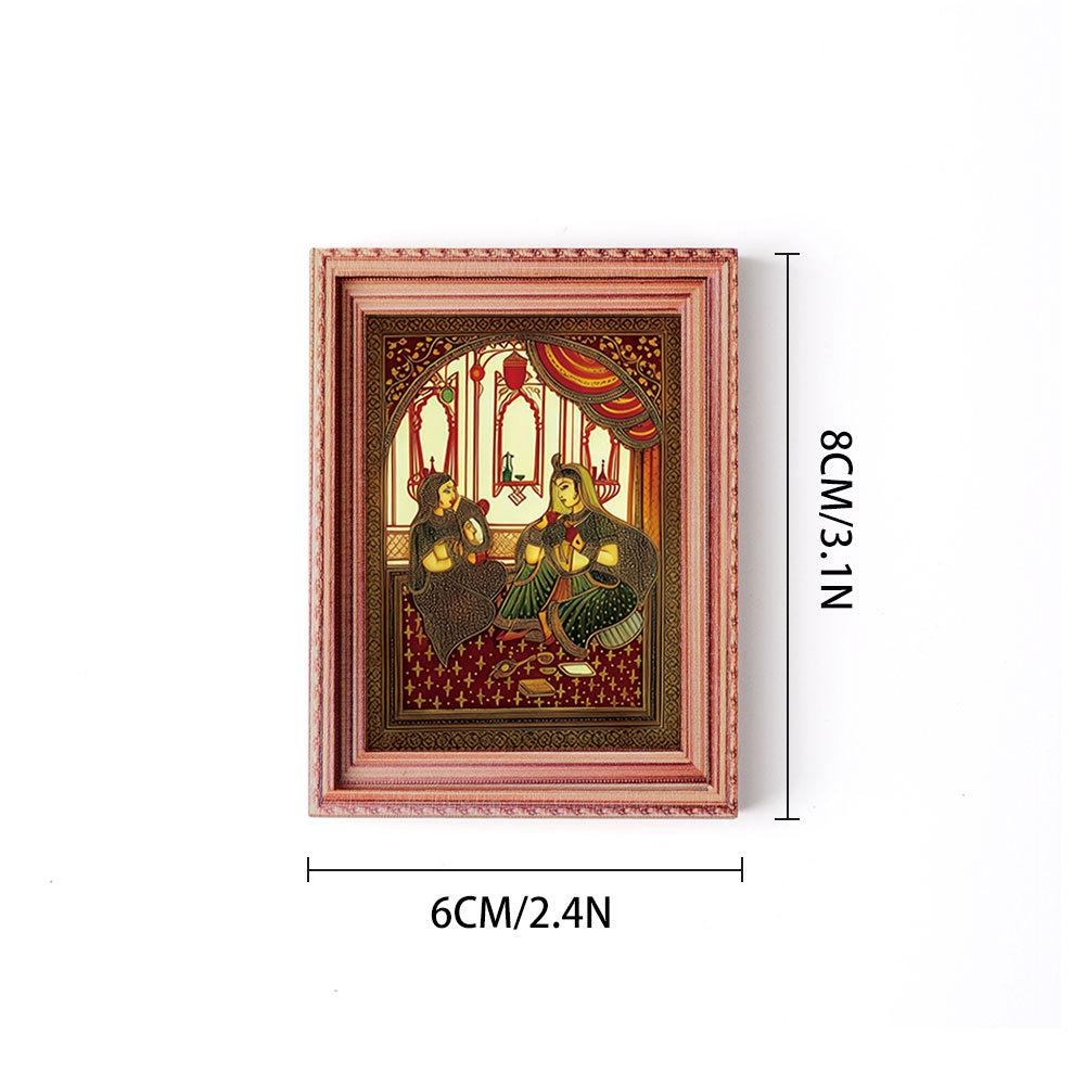3D Wooden Magnetic Tiles: Home Decor Photo Frame & Retro Fridge Magnet