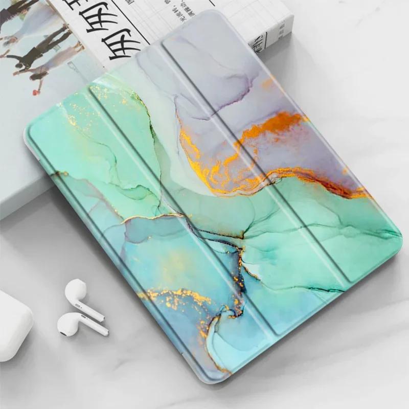 Étuis pour iPad 7ème/8ème/9ème Génération Coque pour iPad 9 Housse Air Air1/2 9.7' 5ème/6ème Pochette Support Trois Plis ipad10.2 7th 8th 9th