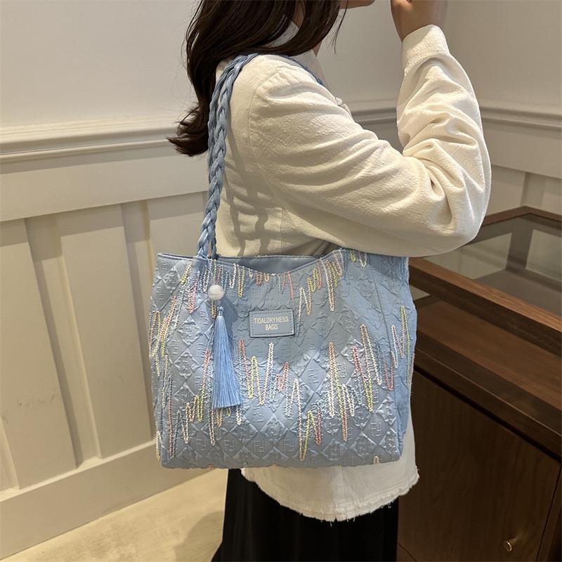 2024 Summer New Fashionable Shoulder Tote Bag Stylish Casual Large Capacity Women