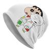Crayons Shin-Chans Anime Cap  Cool Autumn Winter Ski Skullies Beanies Hat Summer Warm Thermal Elastic Bonnet Knit Hat