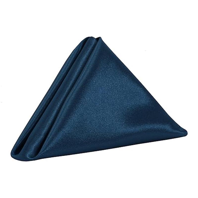 High-Density Satin Napkin – Wedding Style Solid Color Overlock Placemat Tablecloth with Flower Design.