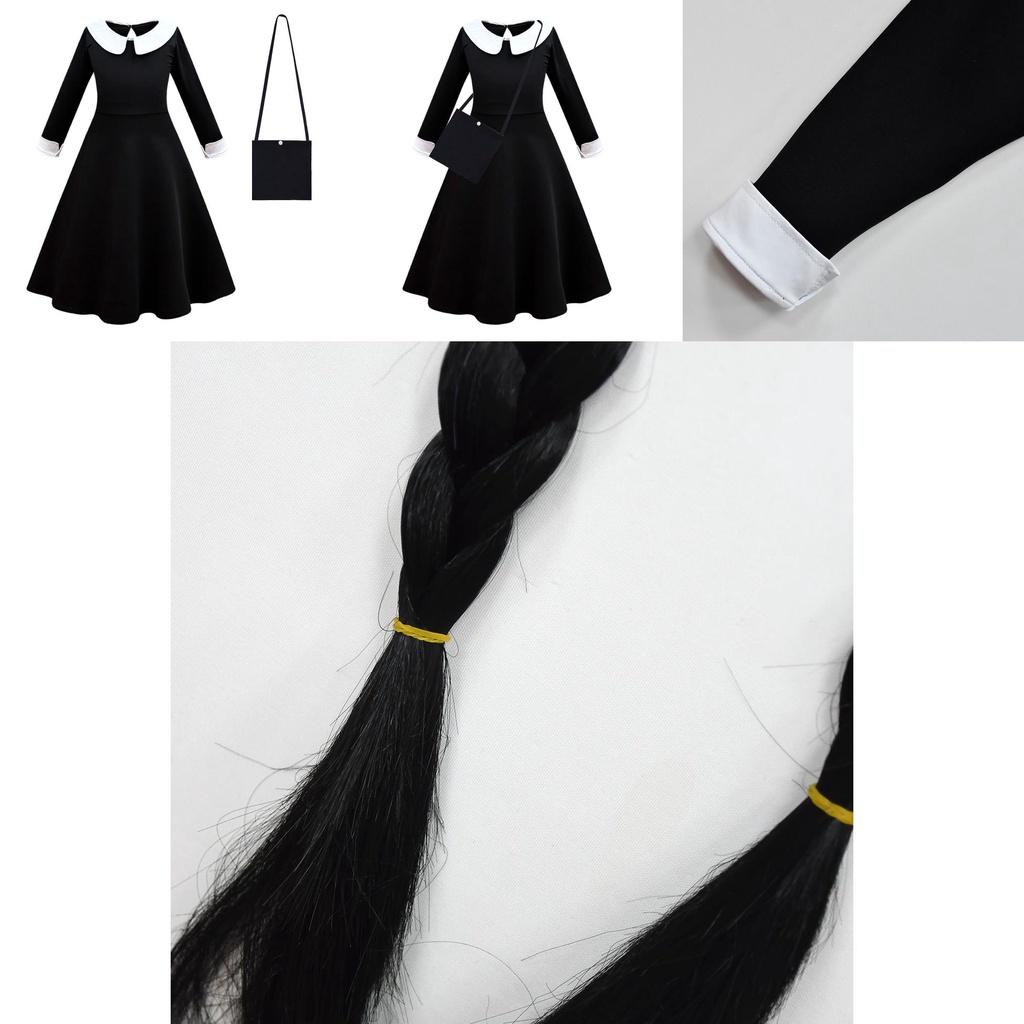 Fashionable Girls Long Sleeve Cosplay Dress With A-line Skirt 81224