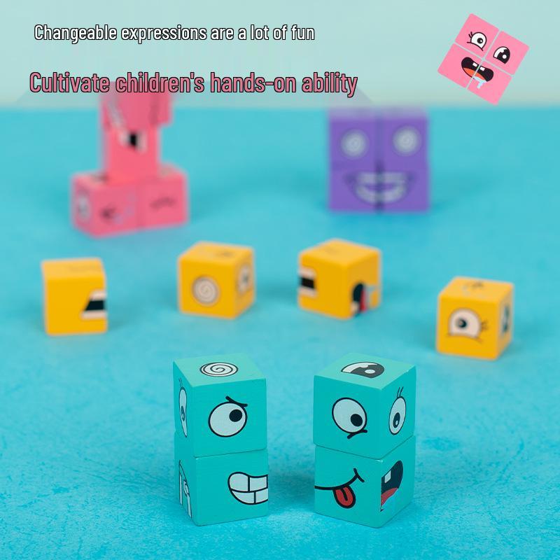Interactive Children's Expression Magic Cube Challenge