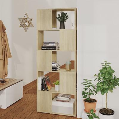 Vidaxl Bookshelf/Room Divider, Sonoma Oak, 60X24X155 Cm