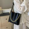 Textured Large-capacity Chain Tote Bag Women's New Fashion Student Commuter Bag Shoulder Messenger Bag