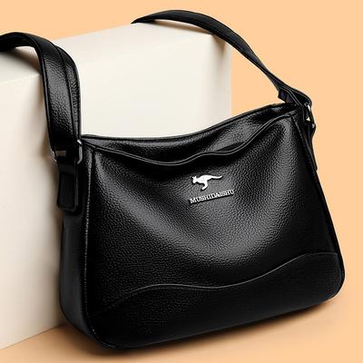 Borsa a tracolla All-in-one con temperamento Borsa generosa in pelle PU Borsa a tracolla da donna Borsa per madre di mezza età