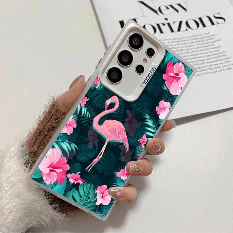 

Pink Red Dreamy Flamingo Soft Phone Case for Samsung Galaxy S24 S25 FE S26 Edge S23 Ultra S22 Plus S21 + Shockproof Cover Back S Samsung S26