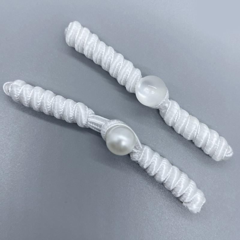 Hand Sewing Closure Button Fasteners Pearl Hook Closure Cheongsam Frog Pearl Buckle Buttons Elegant TangSuit Decoration
