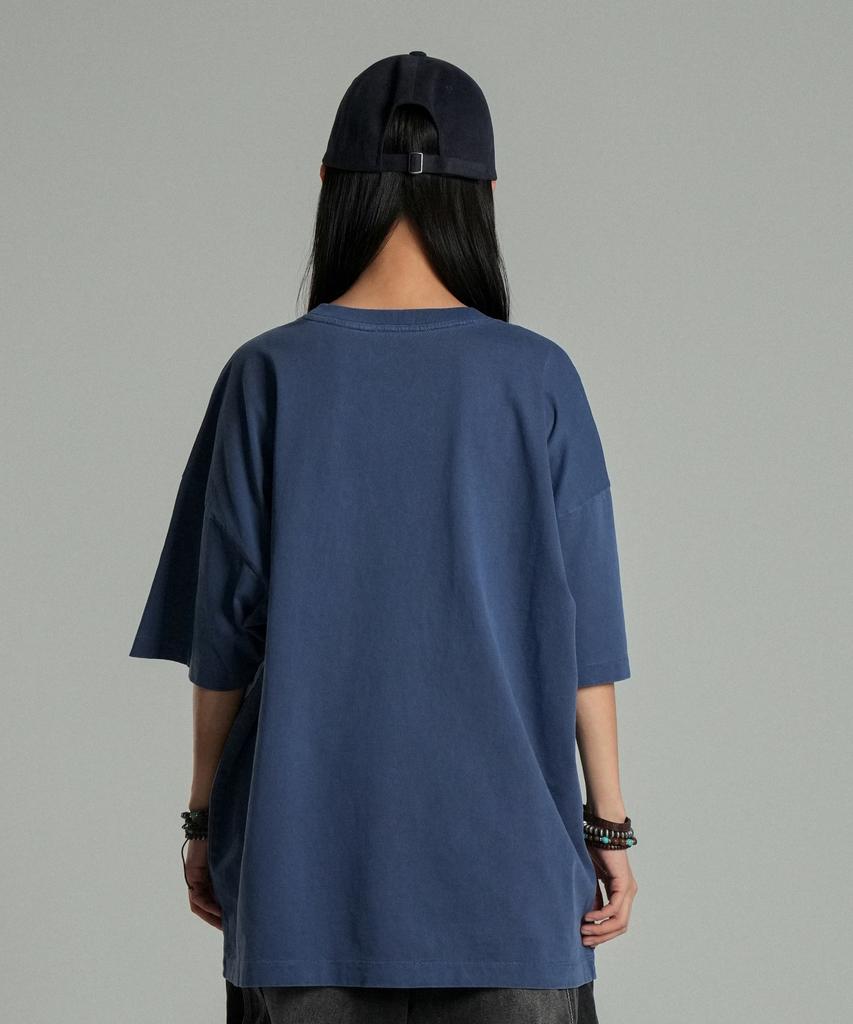 IDWS Swift Symbol Dying T-Shirt Deep Blue
