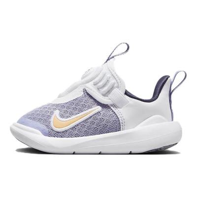 E-Series 1.0 TD Non-Slip Shock Absorbing Breathable Low Top Walking Shoes Baby Shoes White Purple DV4252-500