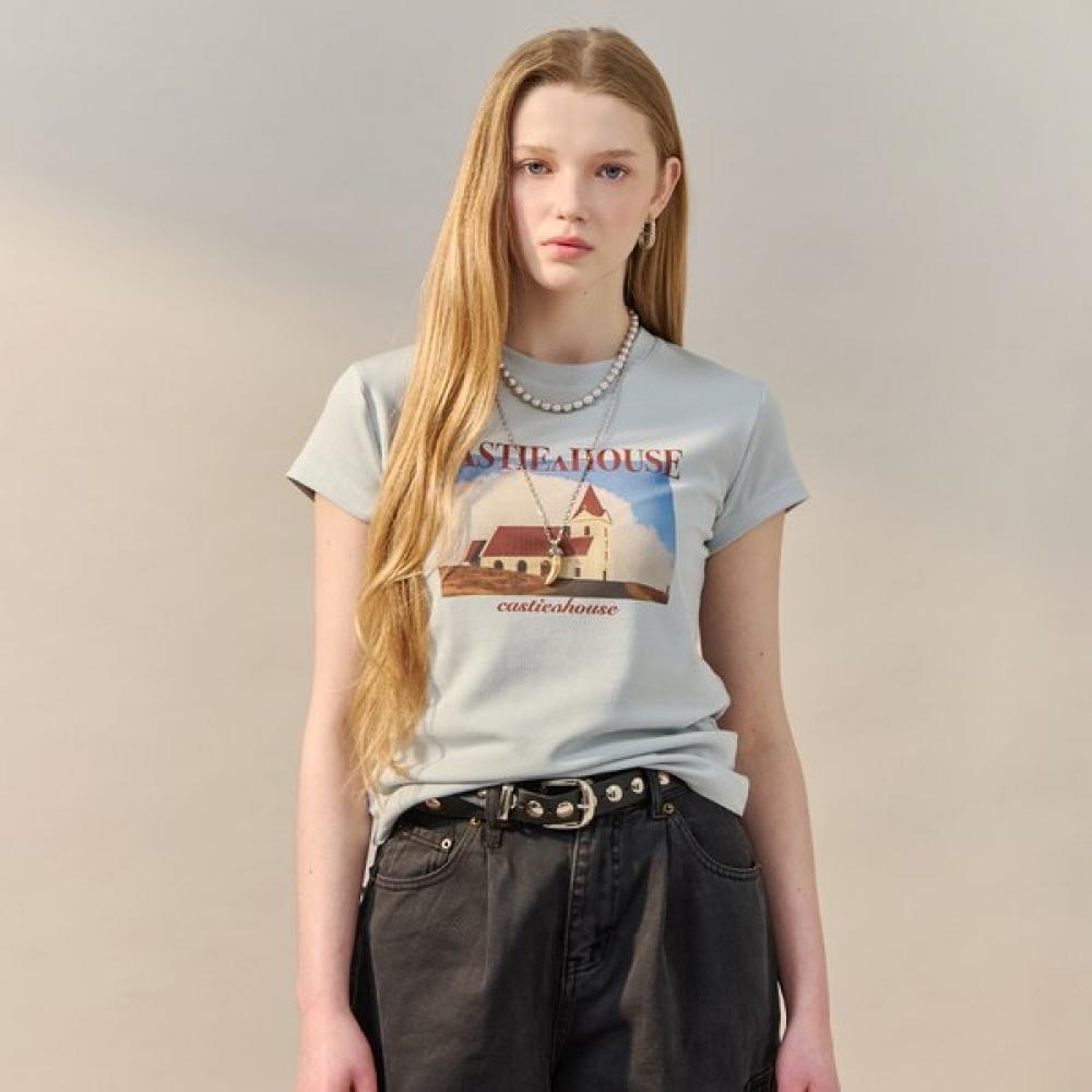 Maxza VinTage Mood Graphic LeTTering T shirT zf06qT010na white/FREE