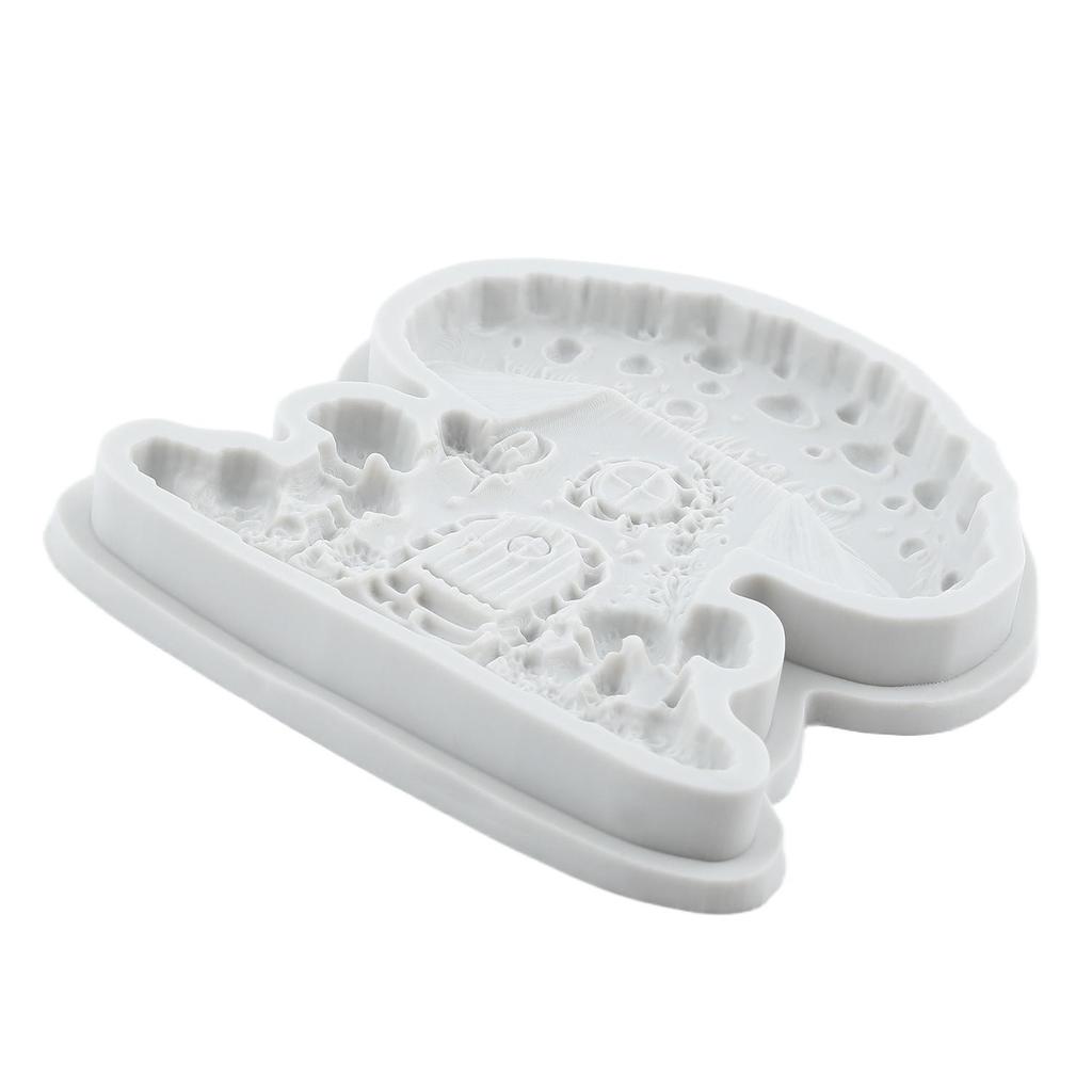 Mushroom House Silicone Mold Mushroom Fondant Molds Cake Decorating Tools Cupcake Topper Candy Sugar Craft Gum Paste Polymer Clay