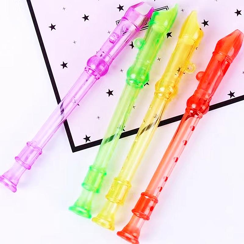 5/10/15PCS Mini Colorful Transparent Flute Musical Whistle Toys for Kids Birthday Party Gift Pinata Stuffed Boys Girls Prizes Favors