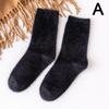 Women's Autumn And Winter Warm Mink Fleece Tube Socks Plush Sleep Socks Mid Calf Hosiery Sock