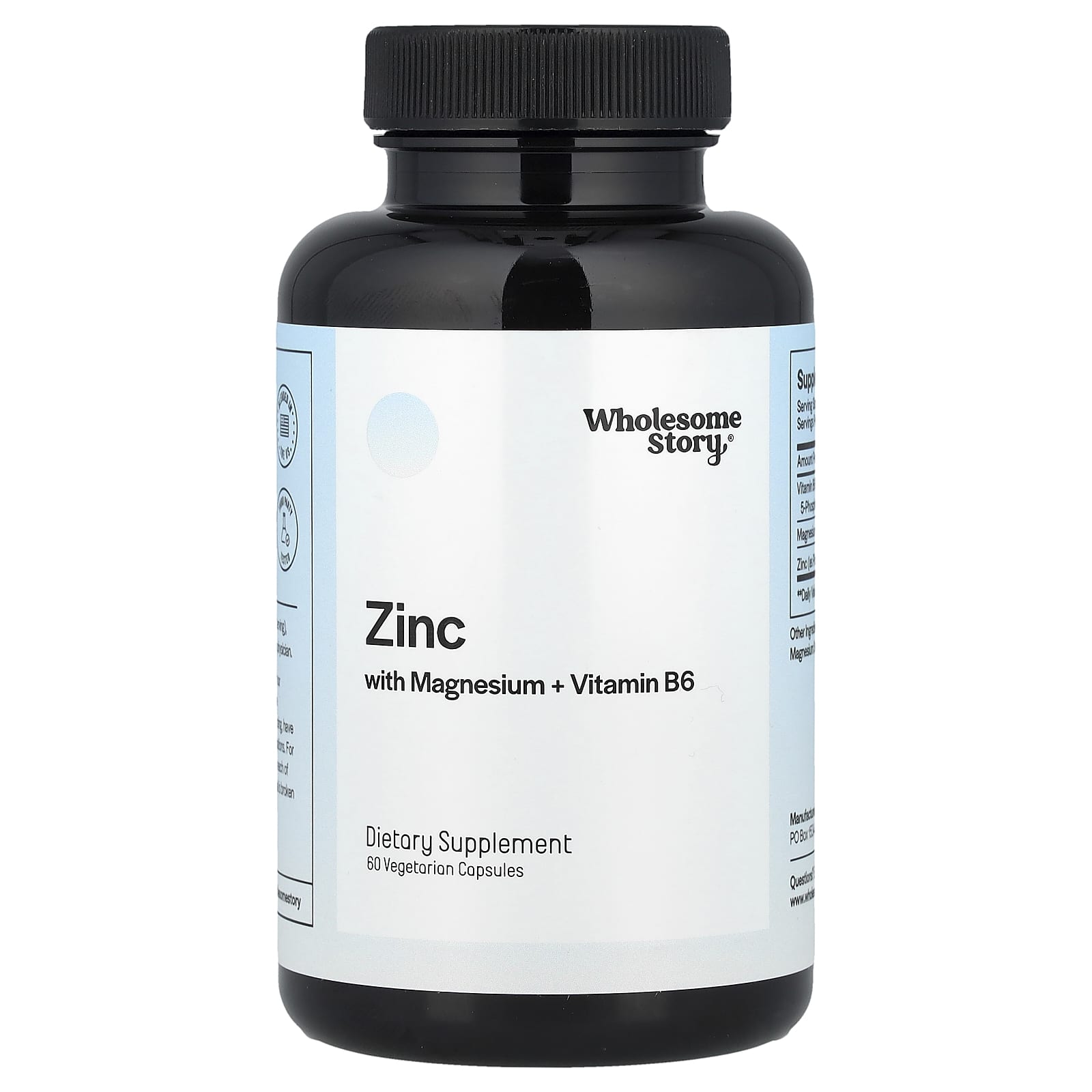

Zinc with Magnesium and Vitamin B6, 60 Veggie Capsules