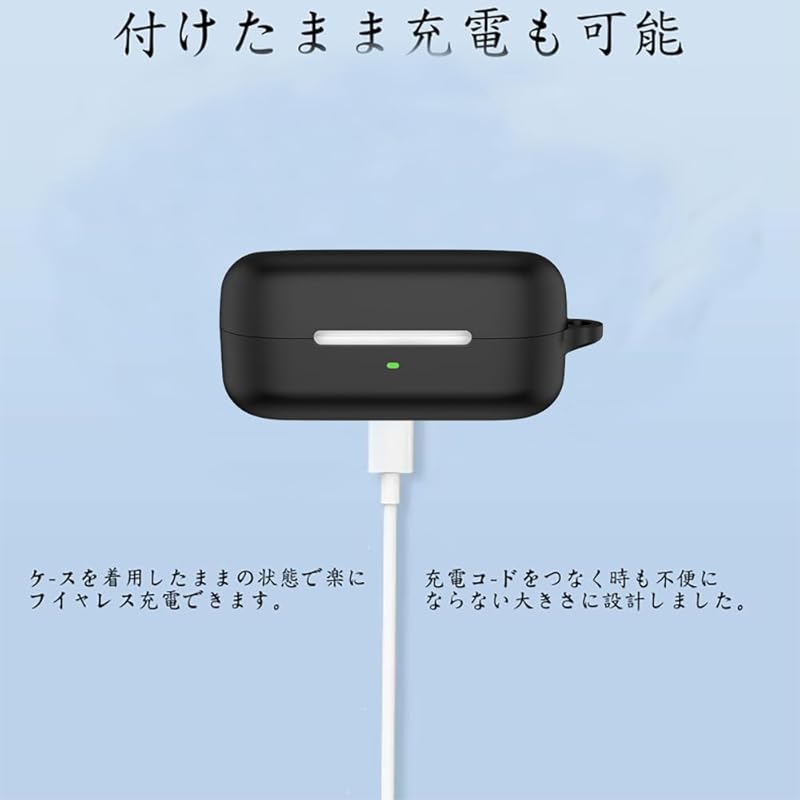 For Sony/Sony WF-C510 Case Soft Silica Gel Sports Cool Design Shock Absorption Waterproof Dustproof Lightweight Equipped with a Hook To Prevent Loss