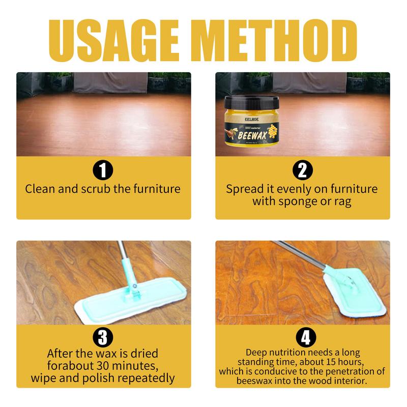 Wooden Furniture Polishing Beeswax Wood Care Wax Wood Floor Maintenance Beeswax Waterproof Furniture Maintenance Beeswax
