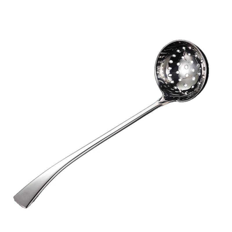 ZISIZ Stainless Steel Soup Ladle & Slotted Spoon Set