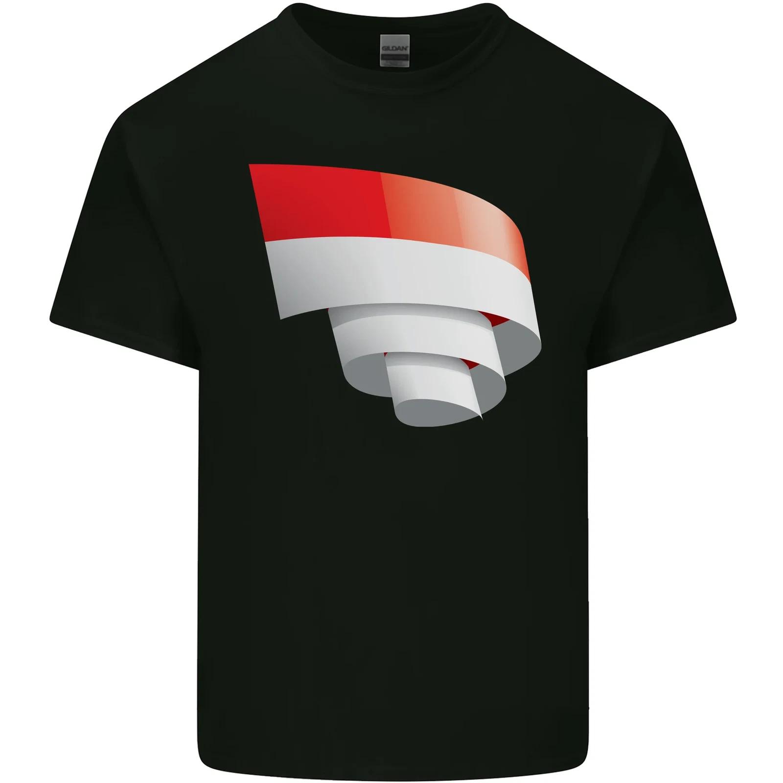 

Curled Indonesia Flag Indonesian Day Football Kids T-Shirt Childrens 2XL