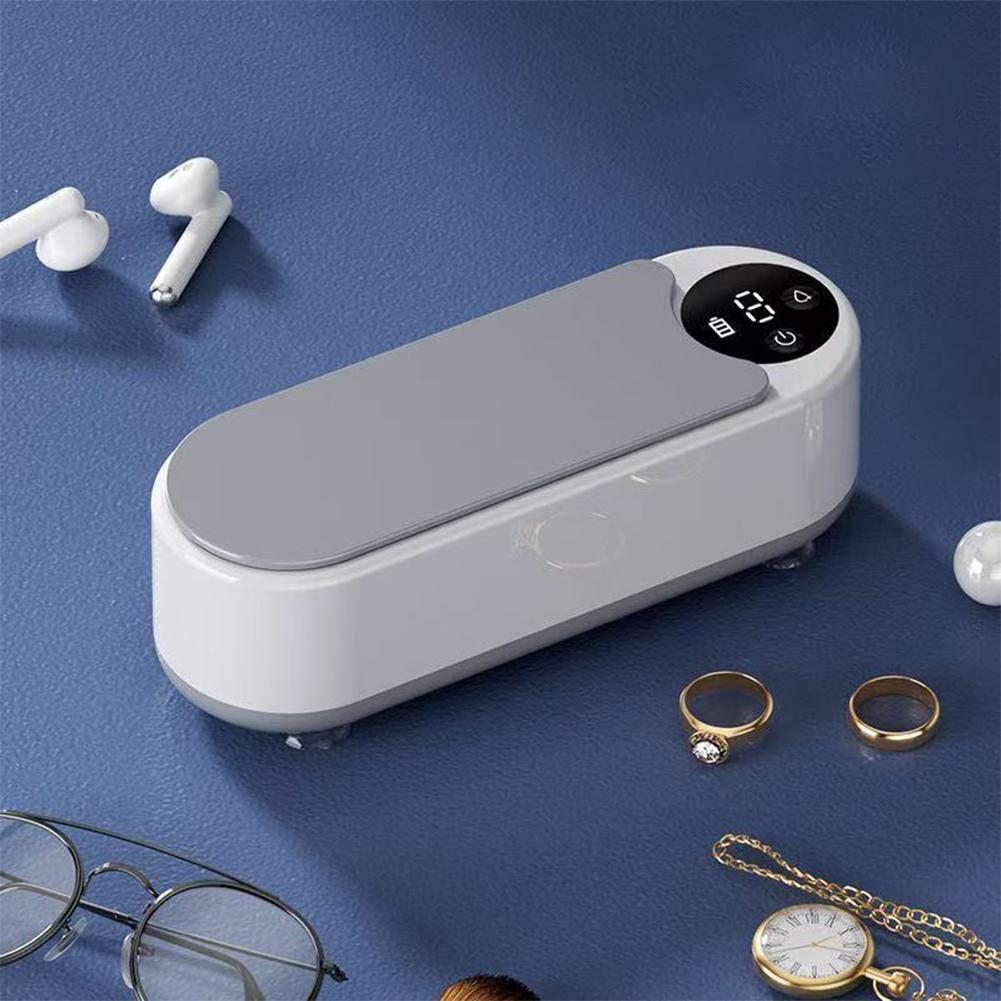 Ultrasonic Cleaner Machine Rechargeable Eyeglass Cleaner Glasses Cleaner for Eyeglasses Rings Necklaces Denture China Mainland
