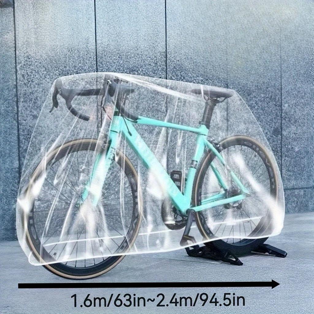 1pc HotStyleUniversal Bicycle Cover DurableTransparent Mountain Road Electric BicycleDustproof Waterproof SunRainProtectiveCover