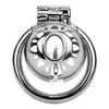 Metal Chastity Lock Stainless Steel Penis Cage Cock Ring BDSM Restraint Device for Men