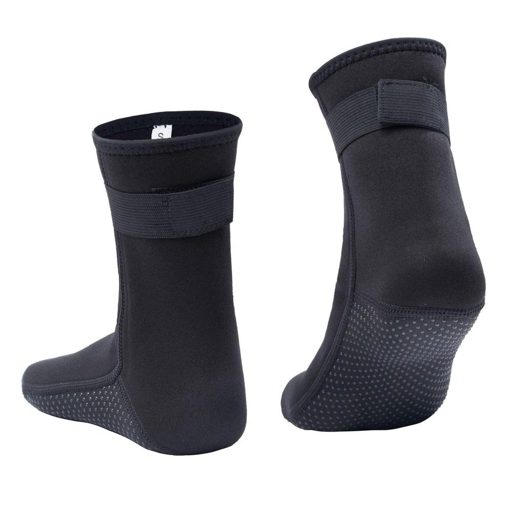 3MM Herren Rutschfeste Wasserdichte Tauch- und Schnorchelsocken - Warm, Langer Schaft, Verschleißfest